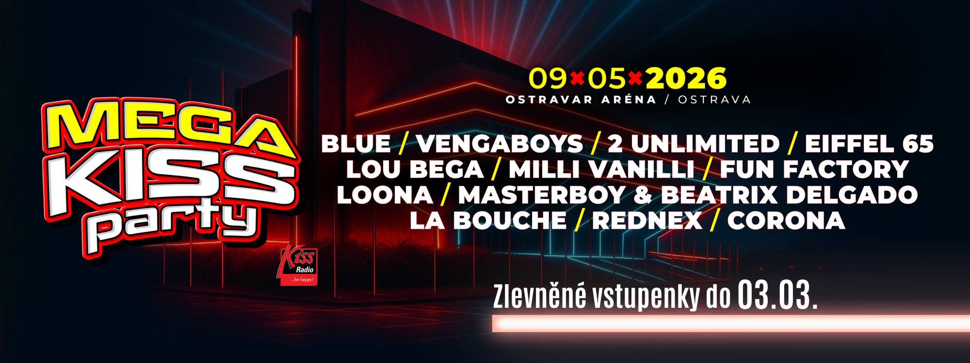 MEGA KISSPARTY OSTRAVA 2026
