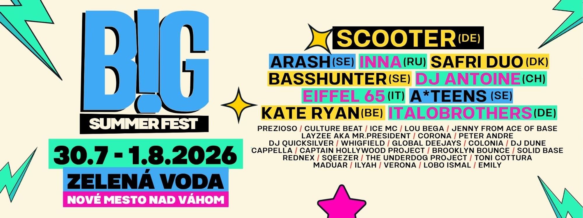 Big Summer Festival 2026 Slovensko