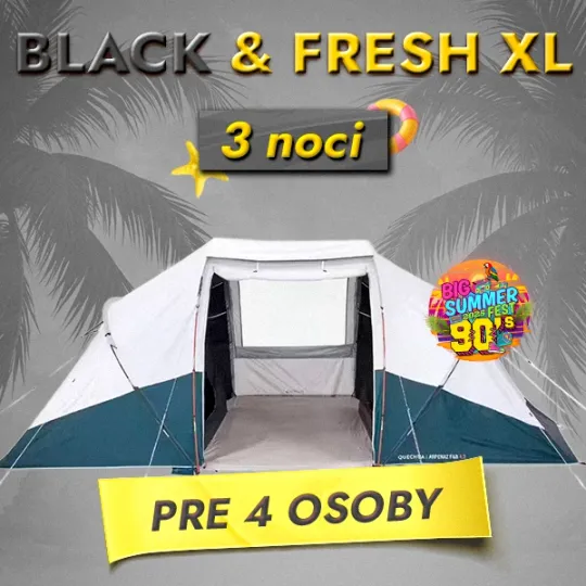 UBYTOVANIE - stan Black & Fresh XL 4 osoby
